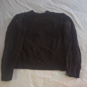 J. Crew Lambswool Sweater in Rich Brown